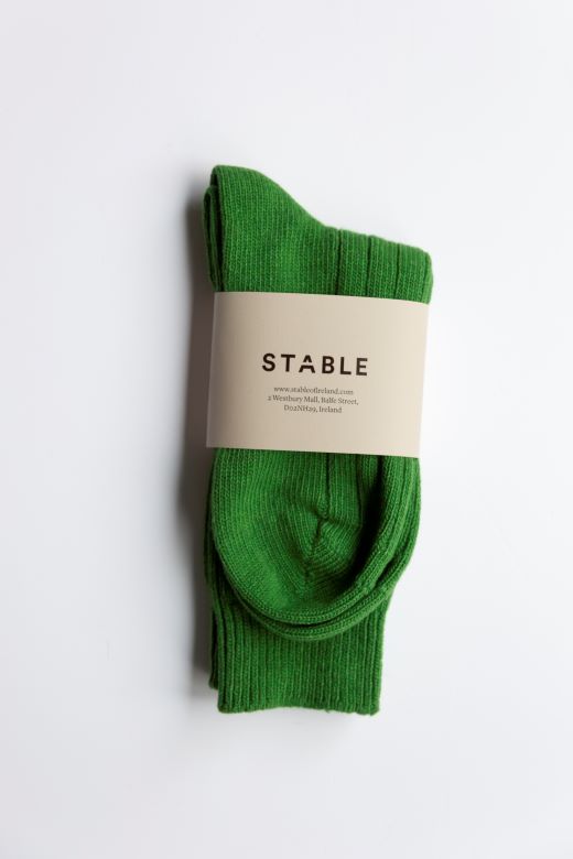 STABLE Bright Green Socks-Socks-STABLE of Ireland