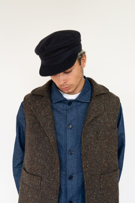 Brown Irish Tweed Gilet-Clothing-STABLE of Ireland