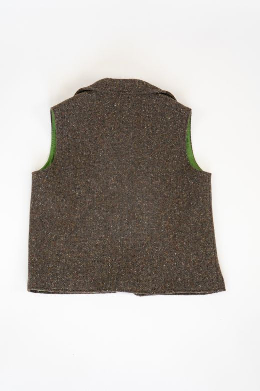 Brown Irish Tweed Gilet-Clothing-STABLE of Ireland