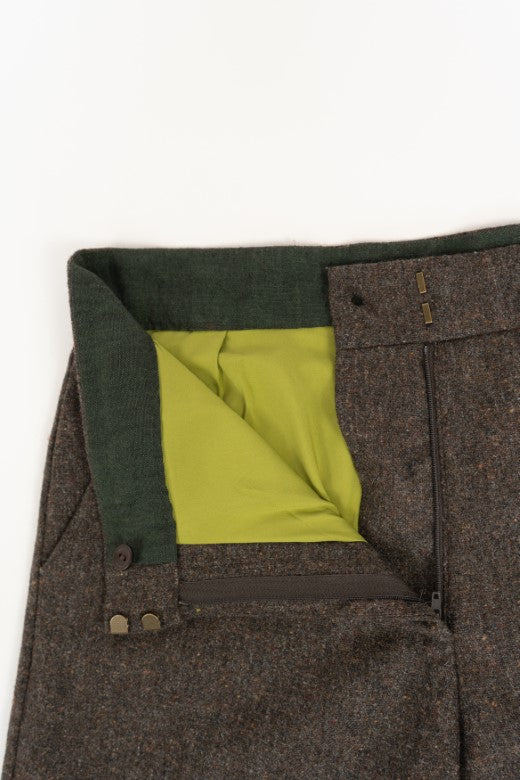 Brown Tweed Trousers-Trousers-STABLE of Ireland