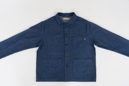 Denim Blue Utility Jacket-Coats & Jackets-STABLE of Ireland