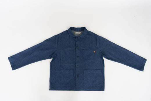 Denim Blue Utility Jacket-Coats & Jackets-STABLE of Ireland