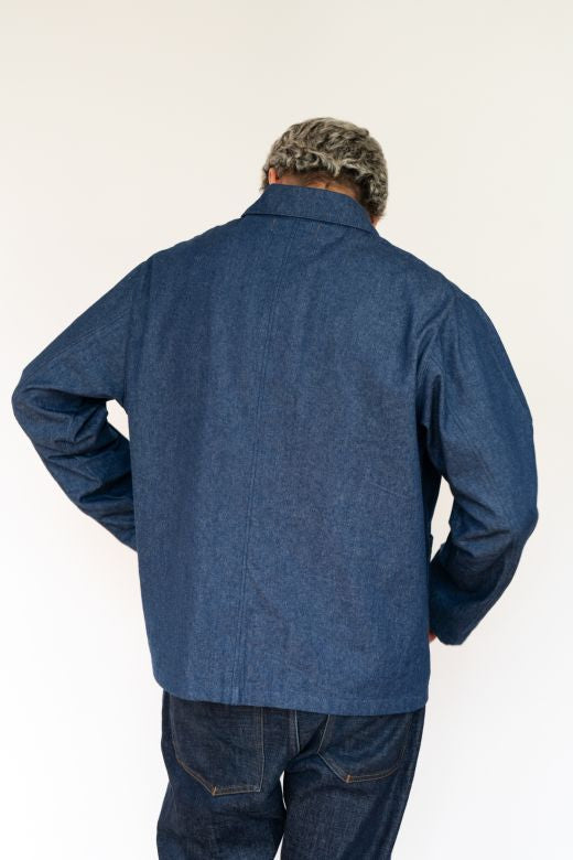 Denim Blue Utility Jacket-Coats & Jackets-STABLE of Ireland