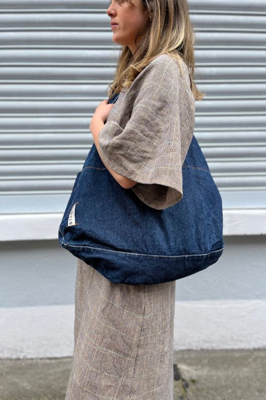 Denim Hold All Bag-Shopping Totes-STABLE of Ireland