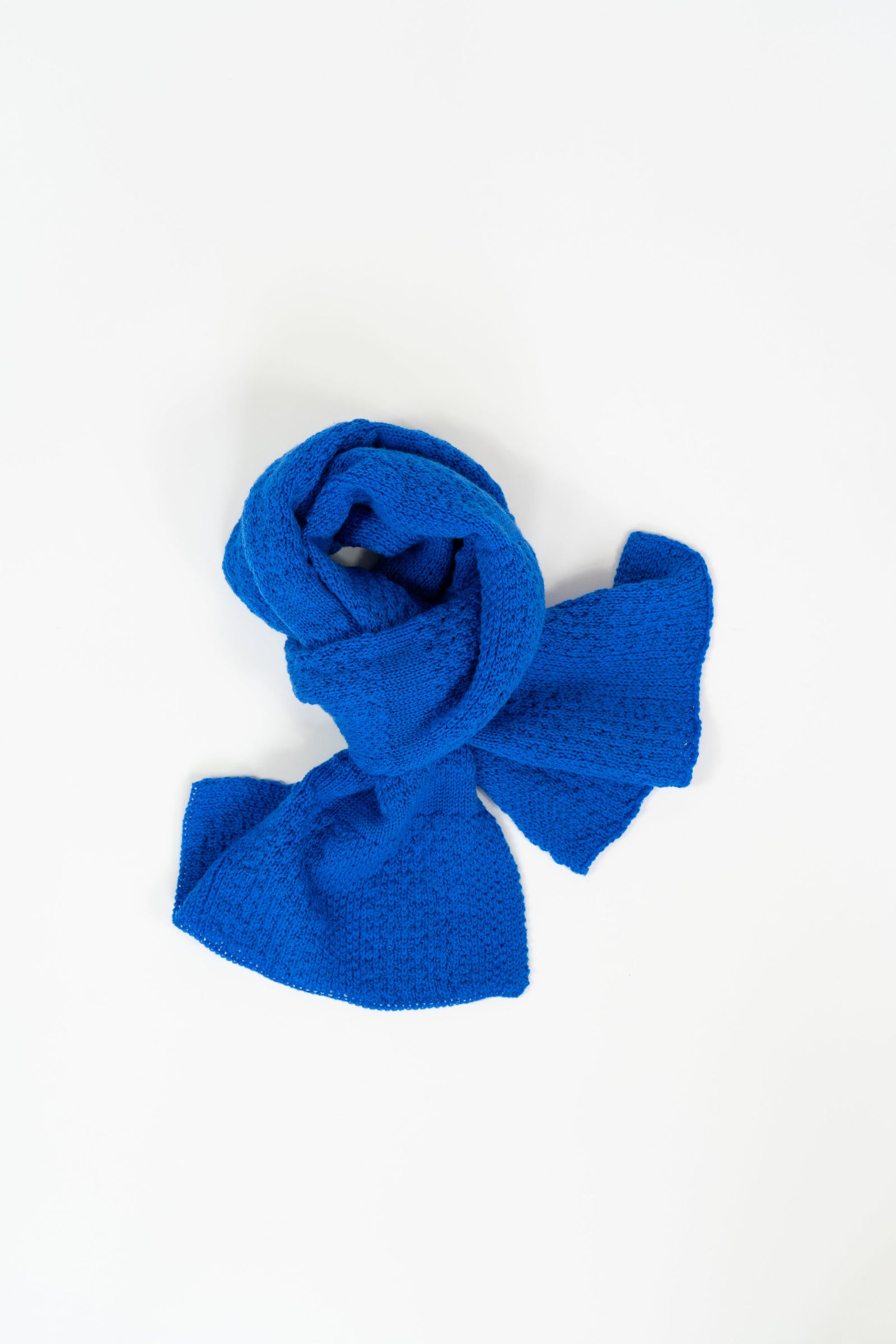 Klein Blue Small Merino Scarf-Scarves & Shawls-STABLE of Ireland