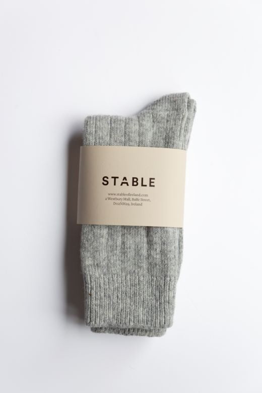 STABLE Light Grey Socks-Socks-STABLE of Ireland