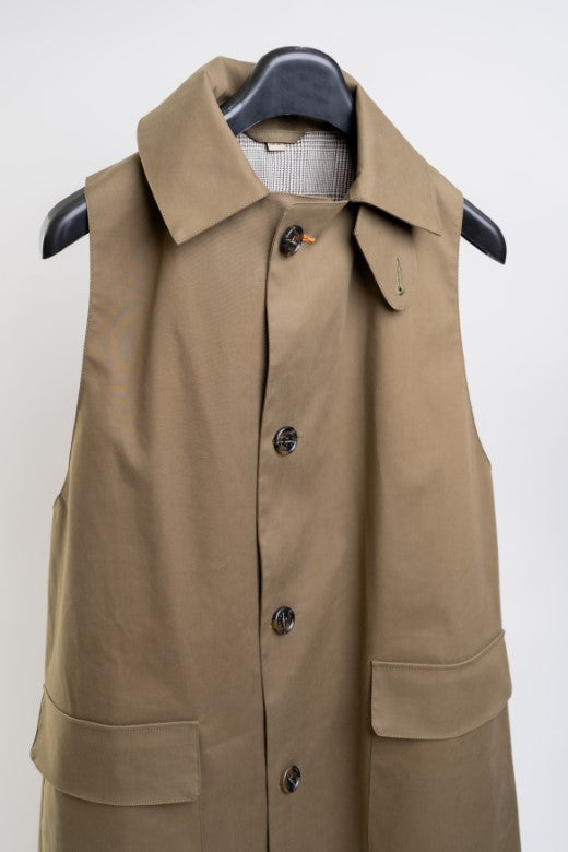 Olive Green Raincoat Cape-Coats & Jackets-STABLE of Ireland