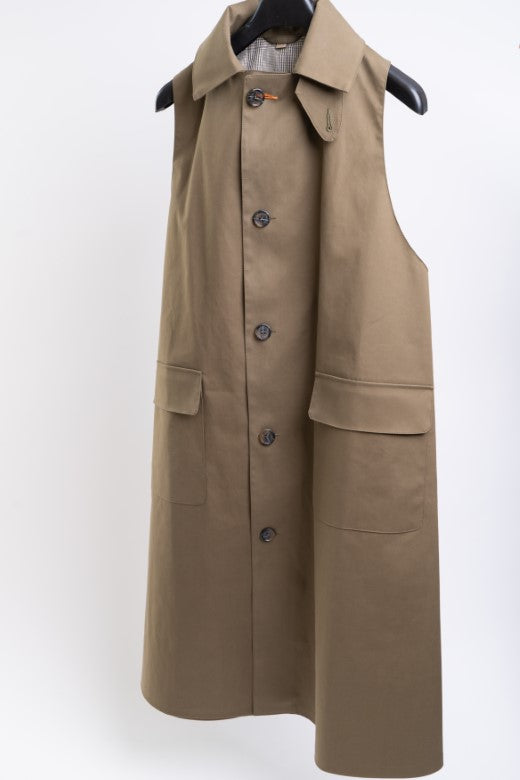 Olive Green Raincoat Cape-Coats & Jackets-STABLE of Ireland