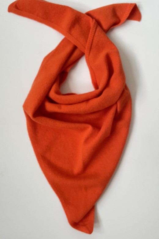 Orange Cashmere Trandana-Scarves &amp; Shawls-STABLE of Ireland