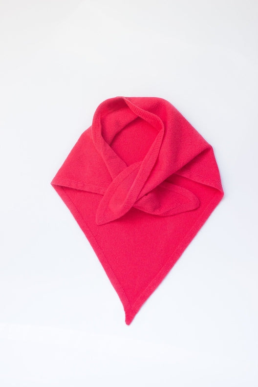 Punch Pink Cashmere Trandana-Scarves & Shawls-STABLE of Ireland