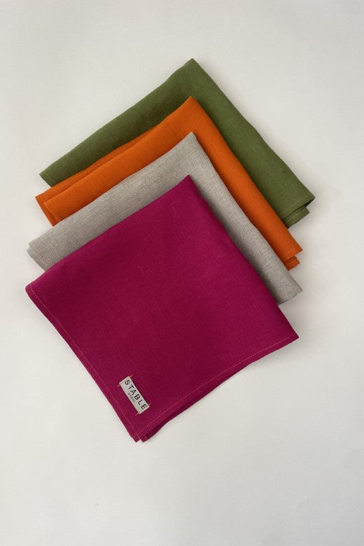 STABLE Lightweight Irish Linen Napkins 2025-Table Linens-STABLE of Ireland