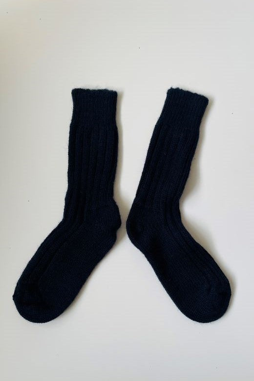 STABLE Thick Wool Socks in Navy Blue-Socks-STABLE of Ireland