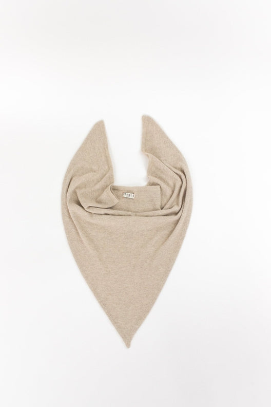 Sandy Cashmere Triangle-Scarves & Shawls-STABLE of Ireland