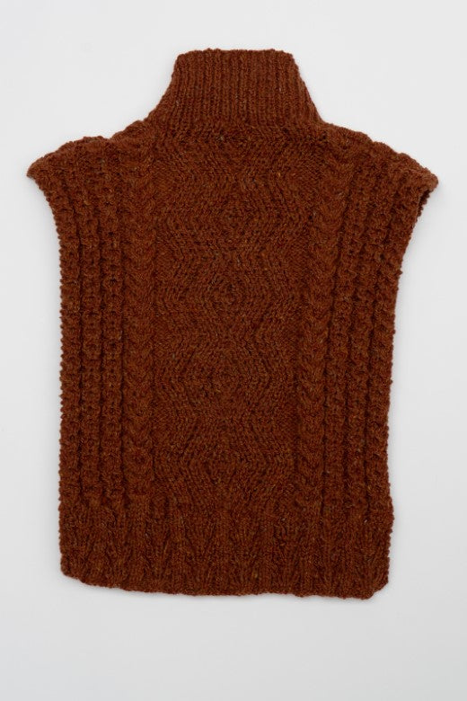 The Aran Handknit Cable Body Bib-Jumper-STABLE of Ireland