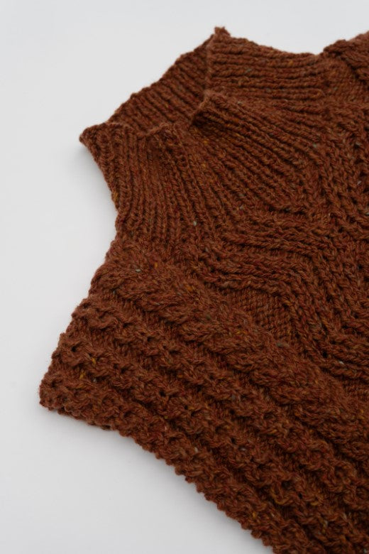 The Aran Handknit Cable Body Bib-Jumper-STABLE of Ireland