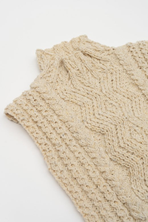 The Aran Handknit Cable Body Bib-Jumper-STABLE of Ireland