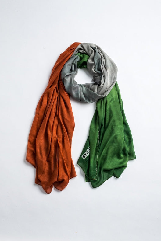 The Tricolour Scarf-Scarves & Shawls-STABLE of Ireland