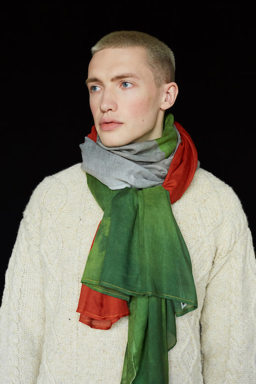 The Irish Tricolour Scarf by STABLE of Ireland-Scarves & Shawls-STABLE of Ireland