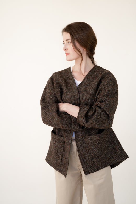 The STABLE Báinín Tweed Jacket-Coats & Jackets-STABLE of Ireland