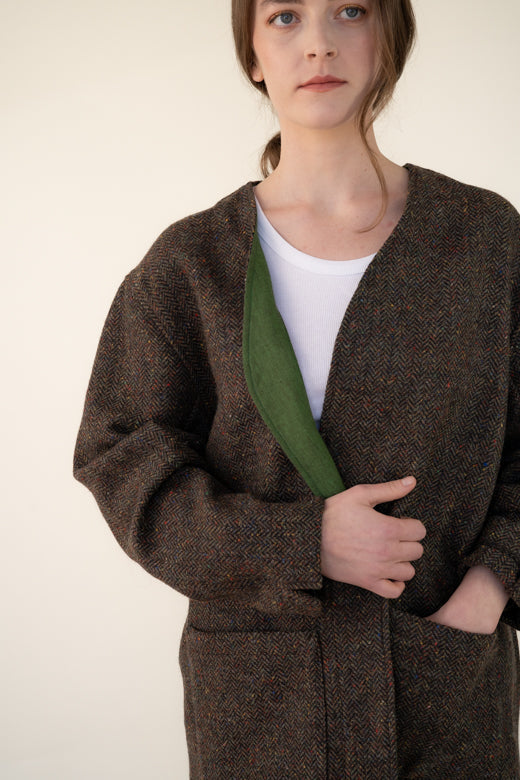 The STABLE Báinín Tweed Jacket-Coats & Jackets-STABLE of Ireland