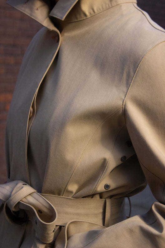 Camel Beige Mack Trench Coat-Coats & Jackets-STABLE of Ireland