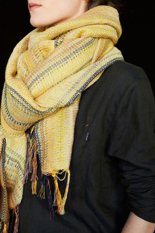 Gold Handwoven Crios Wrap-Scarves & Shawls-STABLE of Ireland