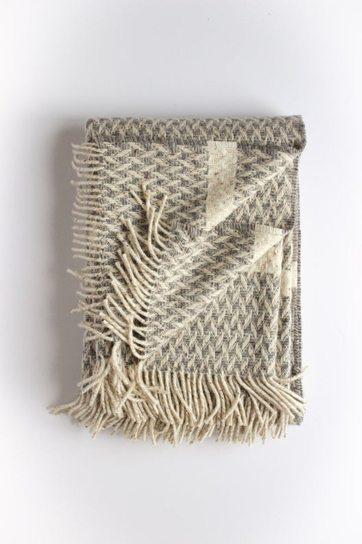 Grey Wicker Blanket-Blankets-STABLE of Ireland