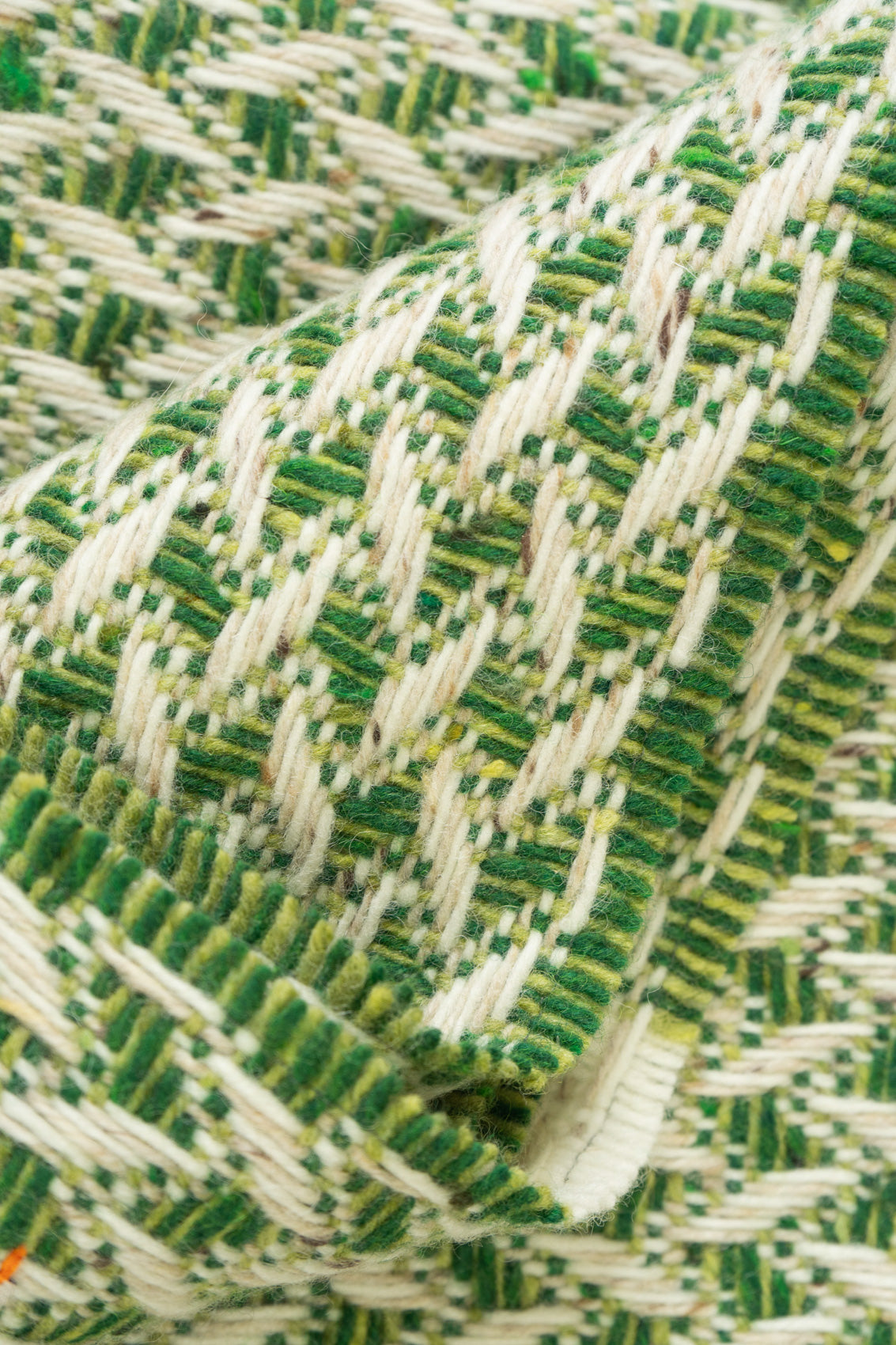 Light Moss Green Wicker Blanket-Blankets-STABLE of Ireland