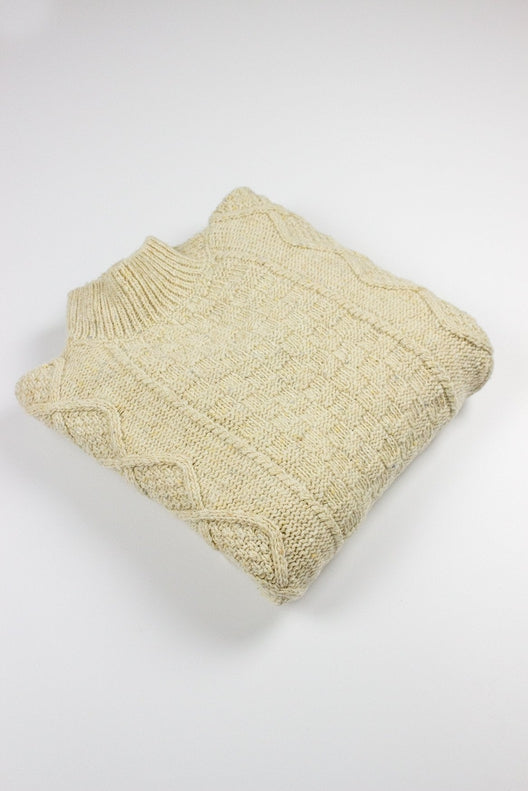 Natural Donegal Aran Jumper-Jumper-STABLE of Ireland