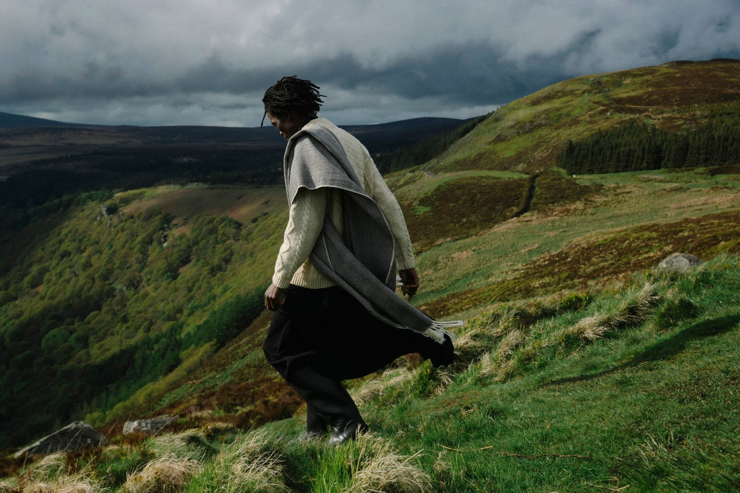 Natural Donegal Aran Jumper-Jumper-STABLE of Ireland