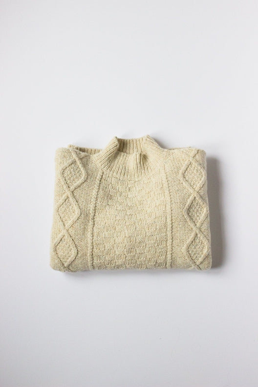 Natural Donegal Aran Jumper-Jumper-STABLE of Ireland