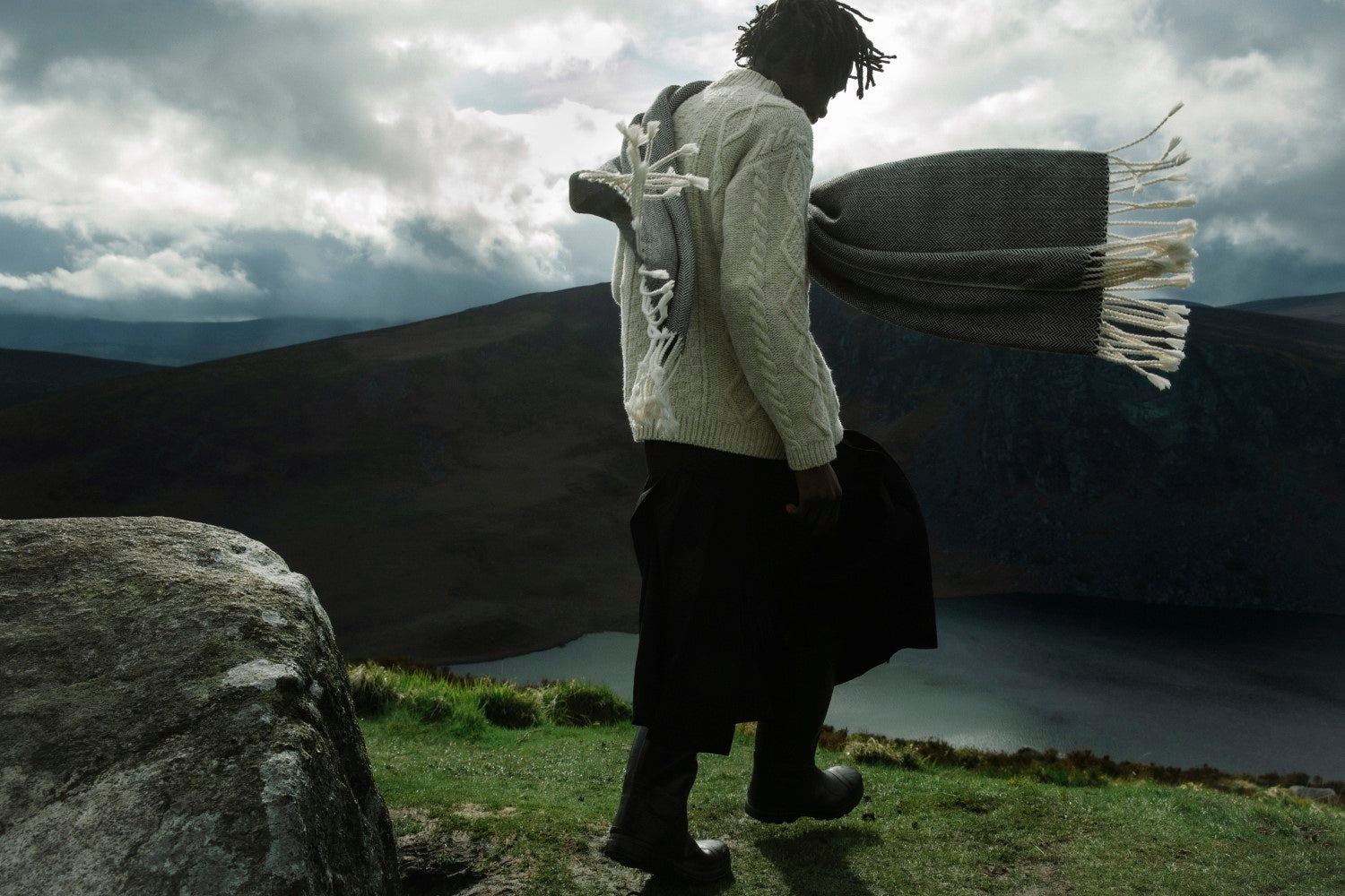 Natural Donegal Aran Jumper-Jumper-STABLE of Ireland