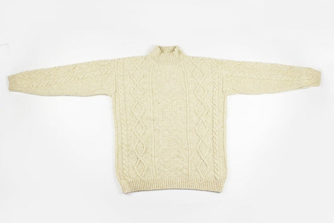 Natural Donegal Aran Jumper-Jumper-STABLE of Ireland