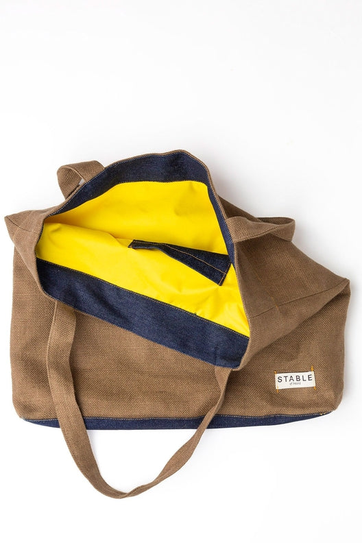 The Cinnamon Irish Linen Carry All Bag-Shopping Totes-STABLE of Ireland