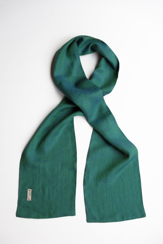 The STABLE Irish Linen Scarf - Sea Green-Scarves & Shawls-STABLE of Ireland