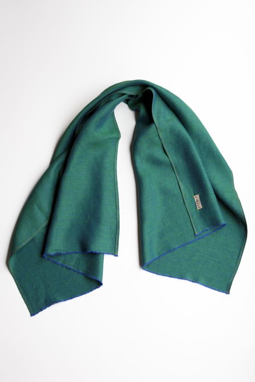 The STABLE Irish Linen Scarf - Sea Green-Scarves & Shawls-STABLE of Ireland