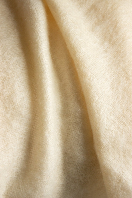 Cream Mohair Blanket-Blankets-STABLE of Ireland