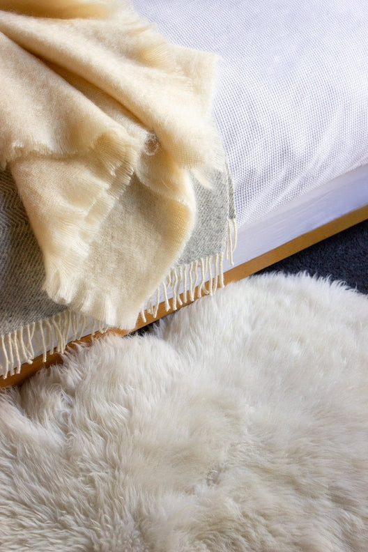 Cream Sheepskin Rug-Rugs-STABLE of Ireland